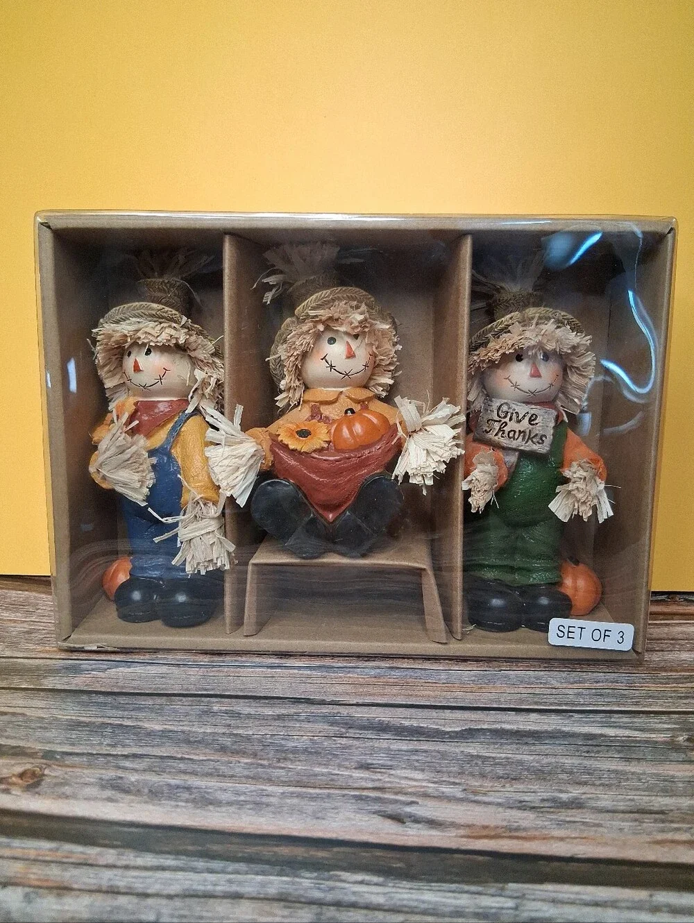 Hobby Lobby 3 Scarecrow Figurines 6